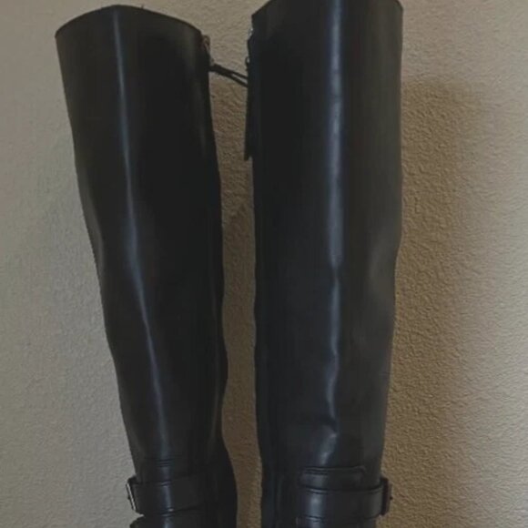 Sam Edelman Freda Leather Tall Boots in Black Size 8 M $225 NEW No Box - Picture 2 of 16